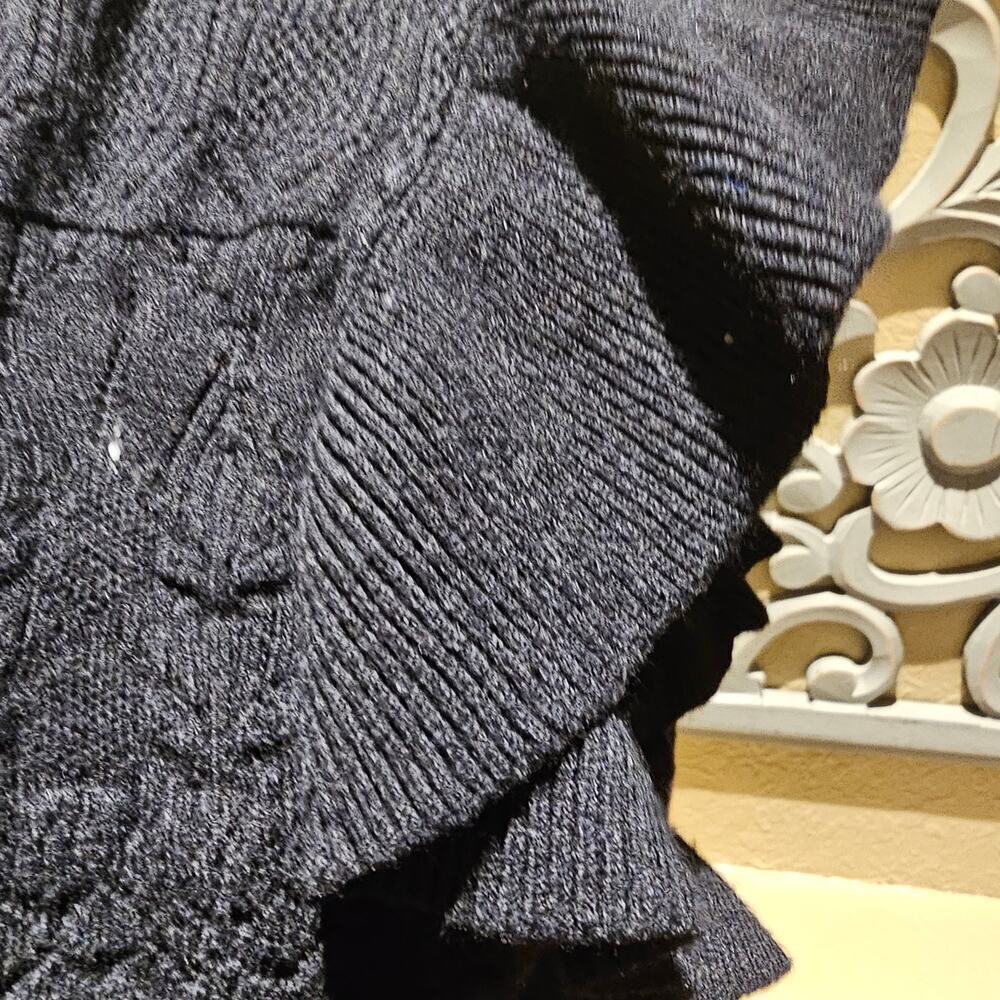 Who  What Wear M Black Sweater Cottagecore  Minimalist Romantic Vintage Retro - Picture 9 of 10